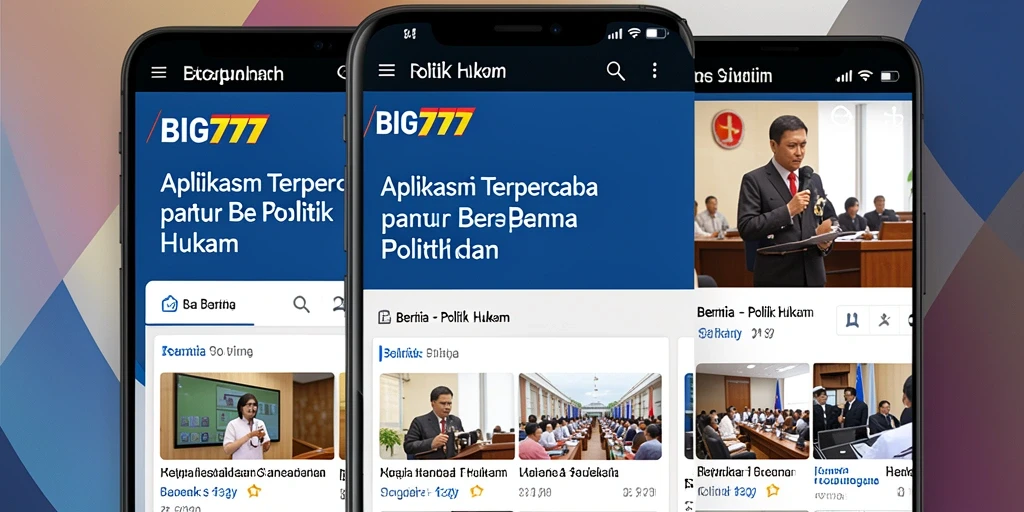 Tampilan antarmuka aplikasi BIG777 yang informatif dan menarik.