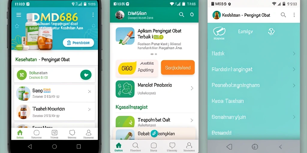 Tampilan antarmuka DMD686 yang intuitif dan informatif.
