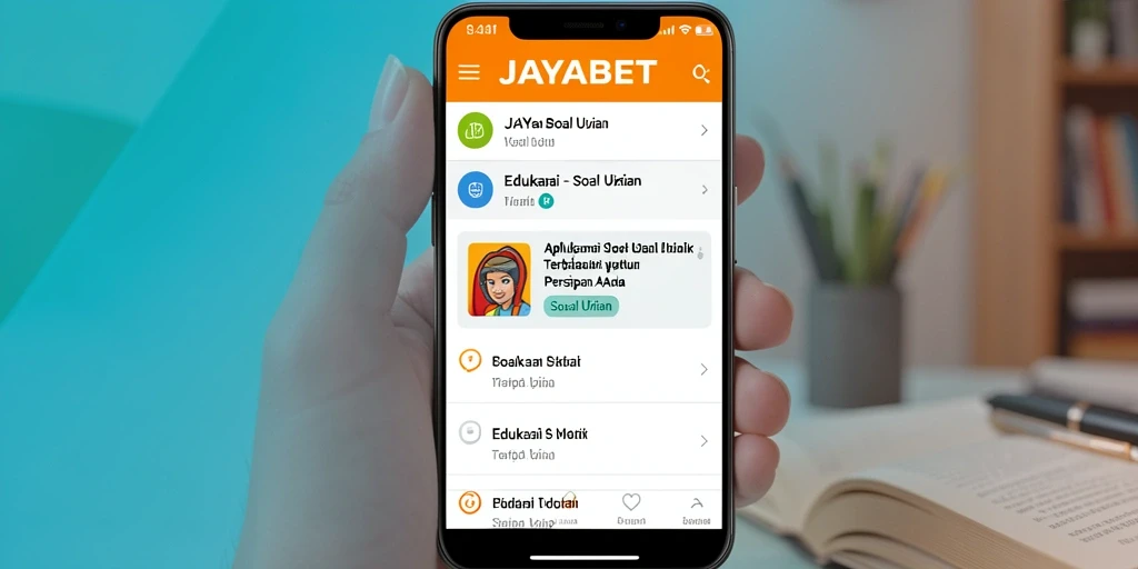 Tampilan antarmuka aplikasi JAYABET yang ramah pengguna.