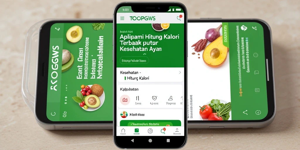Antarmuka TOOPGWS yang intuitif dan mudah digunakan untuk menghitung kalori.